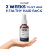 Hair fall hit me hard until FEG stepped in.Now hair feels stronger,shiner, and instantly live.